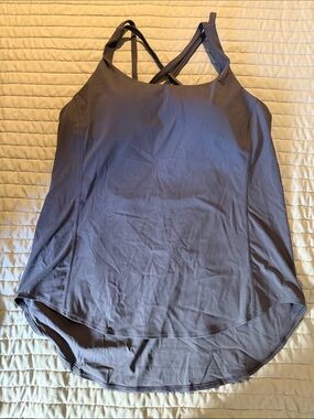 HALARA Slate Gray Crossback built in Bra